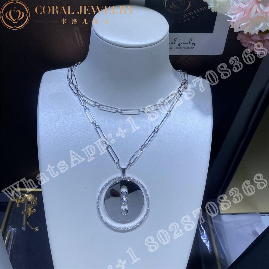 Messika Lucky Move Long Necklace GM White Gold Diamond Necklace 10126-WG - Image 9