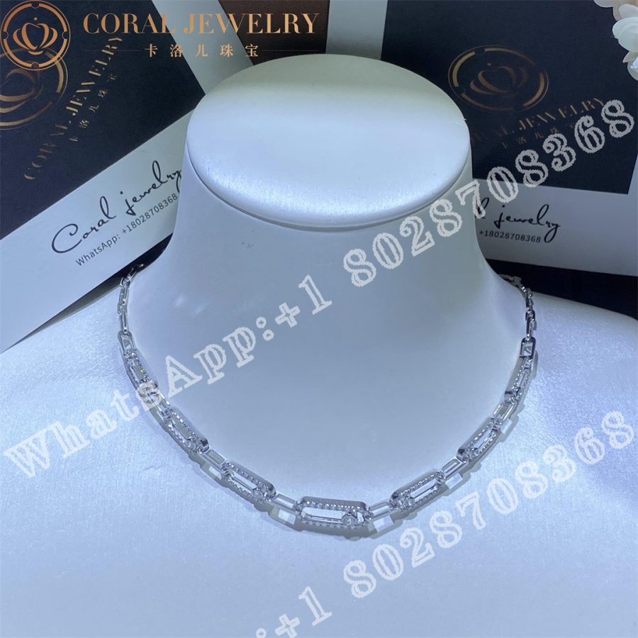 Messika Move Uno Multi Choker White Gold Diamond Necklace 12010-WG - Image 4