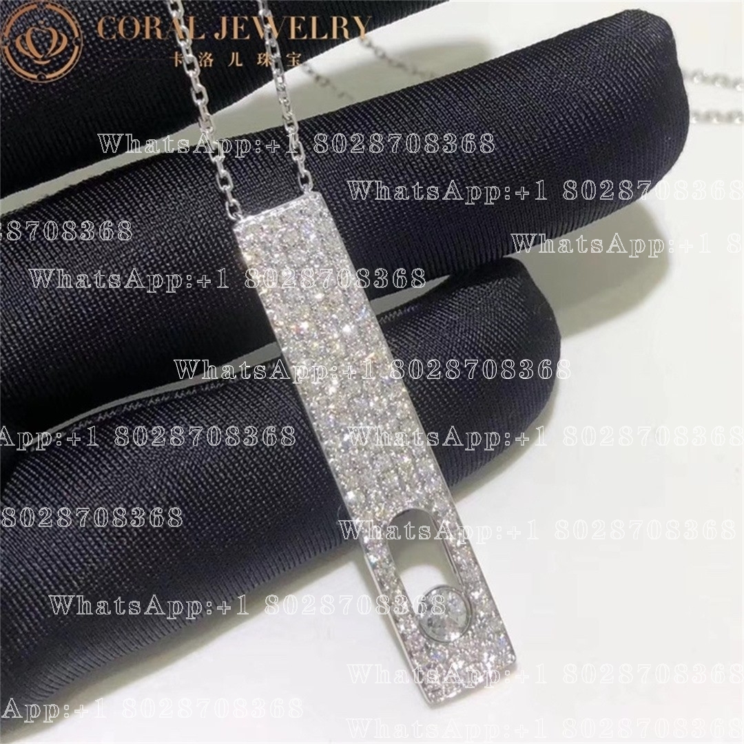 Messika My First Diamond GM Pavé White Gold Diamond Necklace 10131-WG