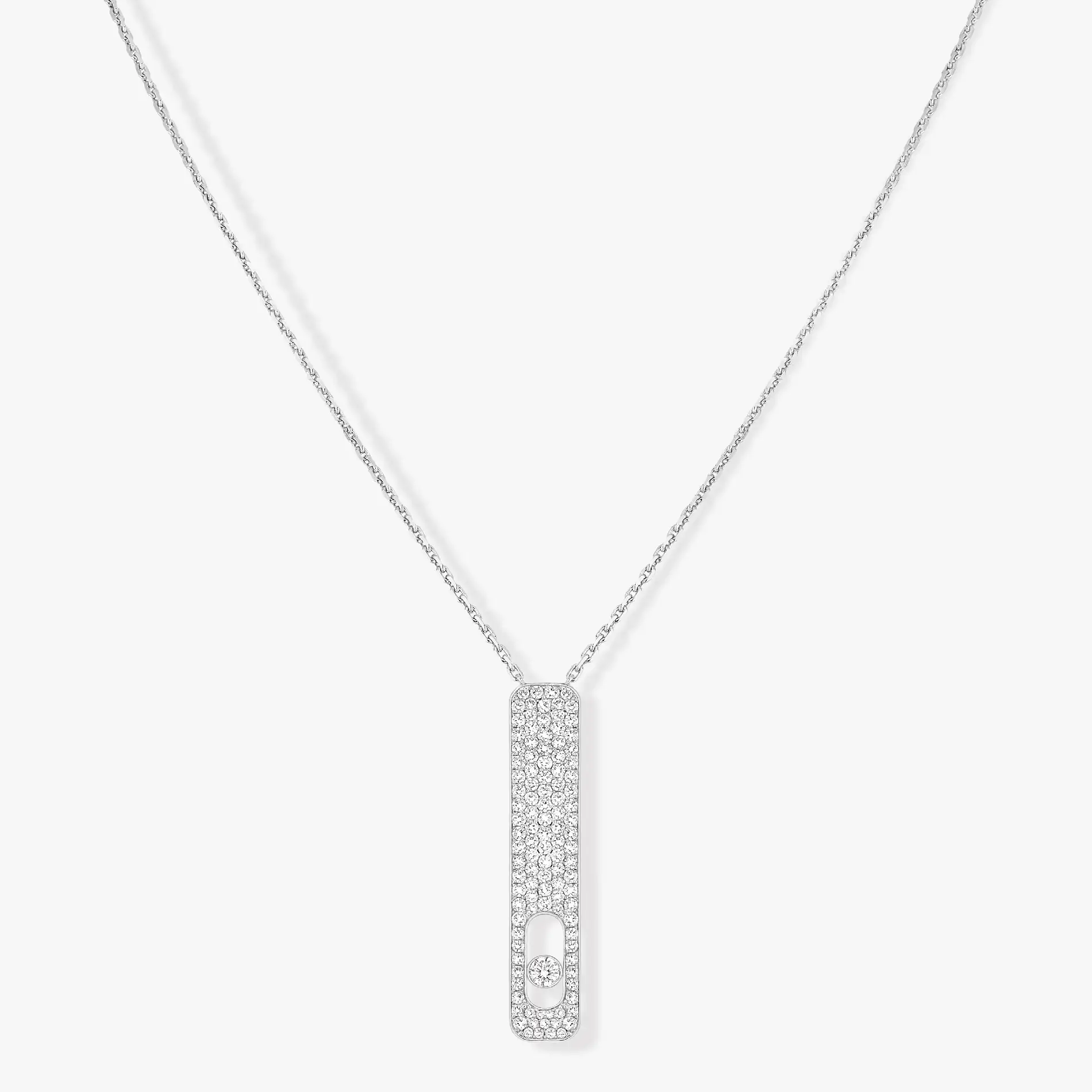 Messika My First Diamond Gm Pave White Gold Diamond Necklace 10131 Wg