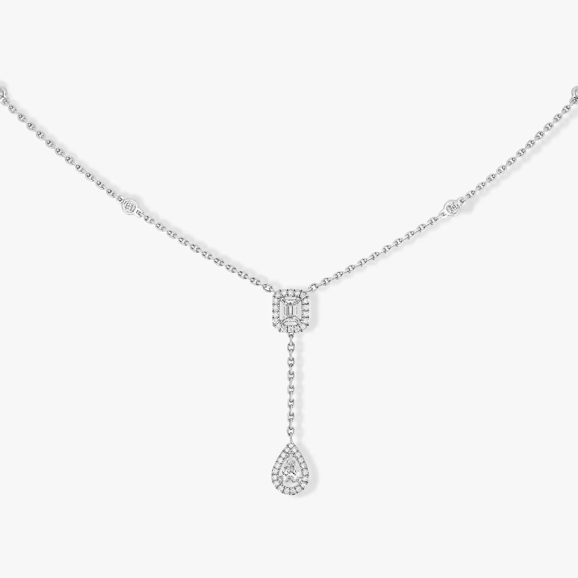 Collier Diamant Or Blanc My Twin Cravate 010ct 06693 Bis 1