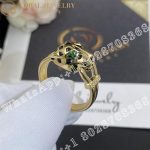 Cartier Panthère De Cartier Ring, Yellow Gold, Tsavorite,  Onyx Ref. B4096700 - Image 5
