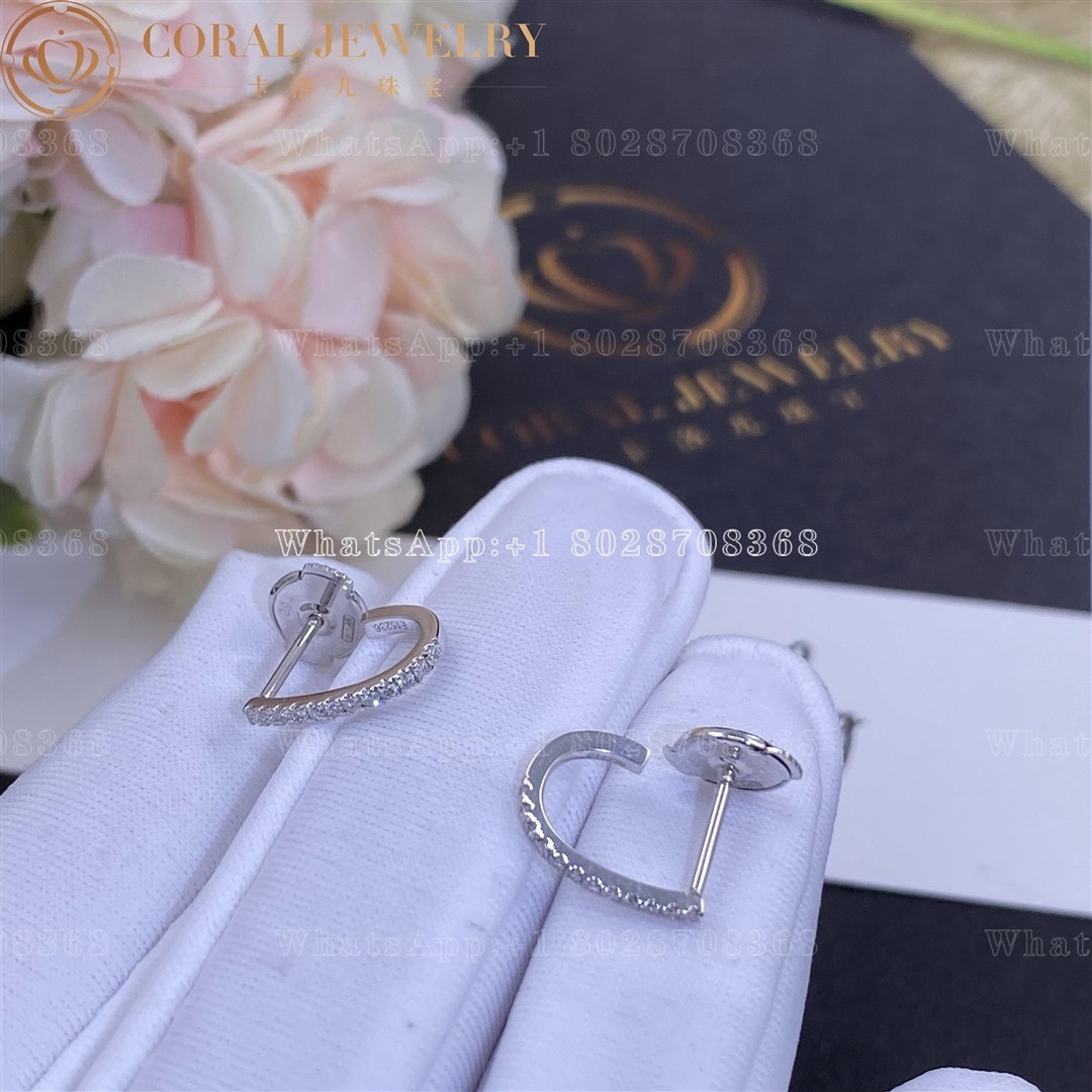 Messika Gatsby XS Hoop White Gold Diamond Earrings 05741-WG