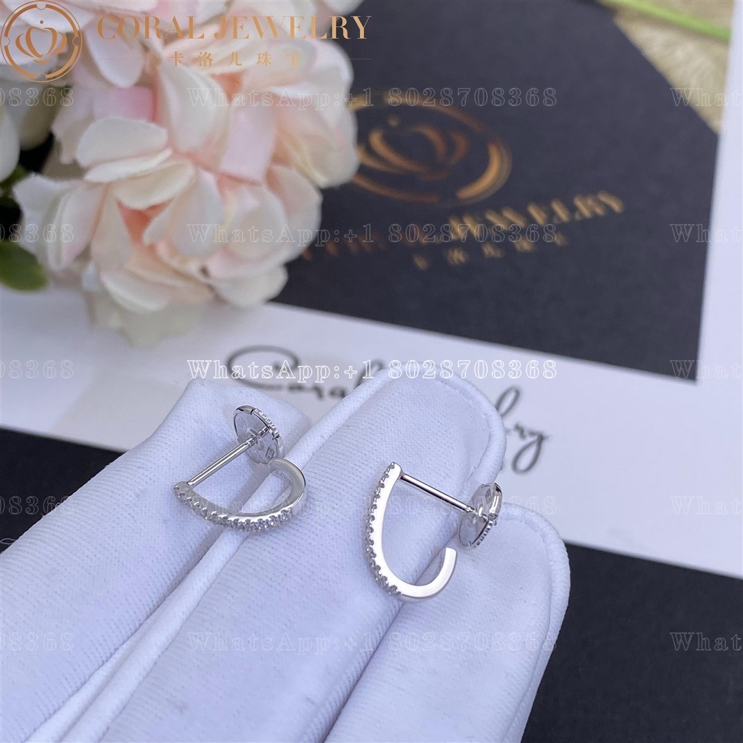 Messika Gatsby XS Hoop White Gold Diamond Earrings 05741-WG
