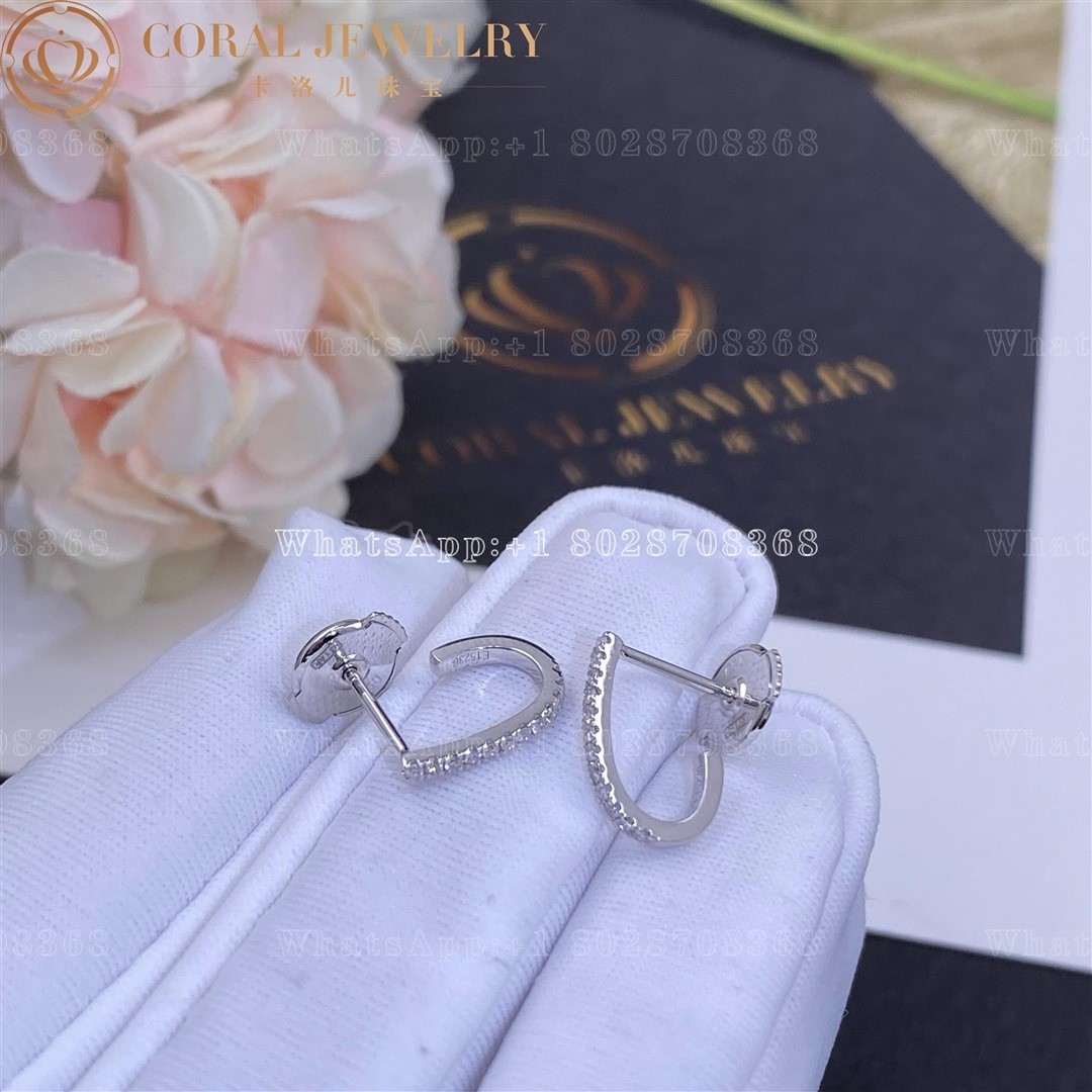 Messika Gatsby XS Hoop White Gold Diamond Earrings 05741-WG