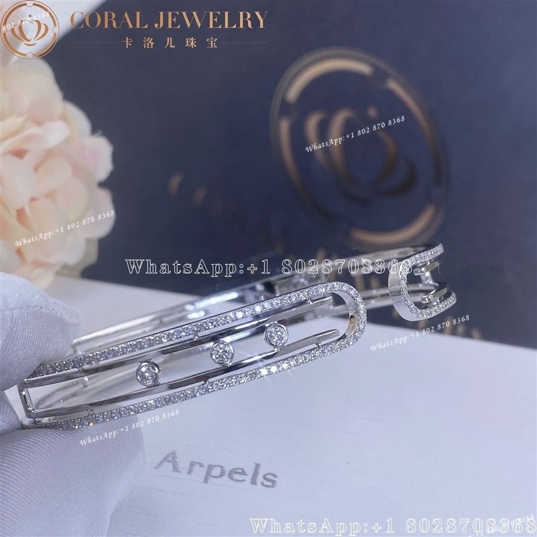 Messika Move 10th Bangle White Gold Diamond Bracelet 11426-WG