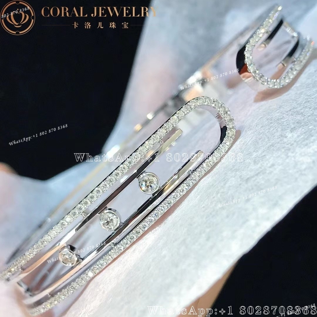 Messika Move 10th Bangle White Gold Diamond Bracelet 11426-WG