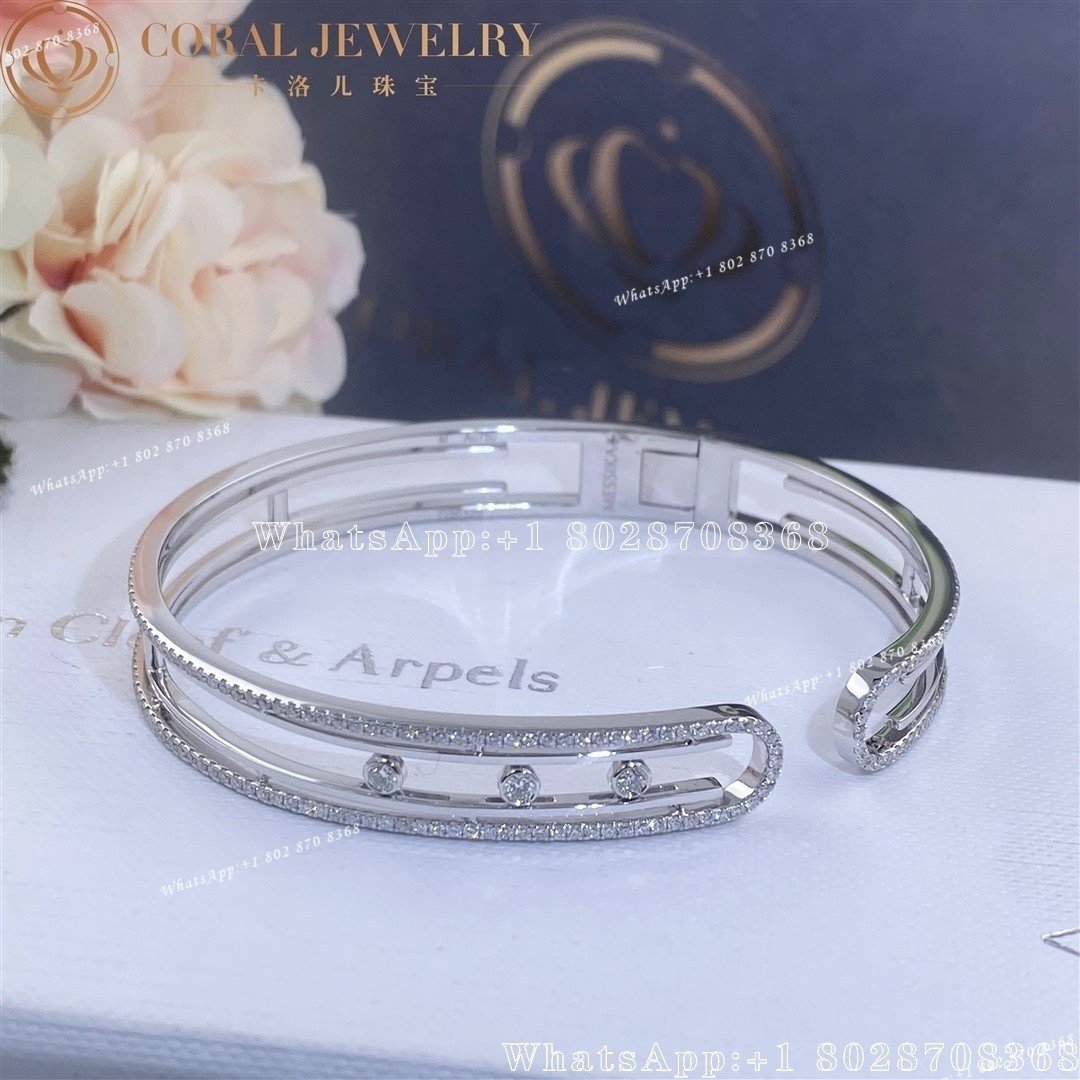 Messika Move 10th Bangle White Gold Diamond Bracelet 11426-WG