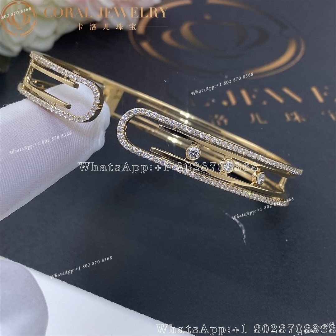 Messika Move 10th Bangle Yellow Gold Diamond Bracelet 11426-YG
