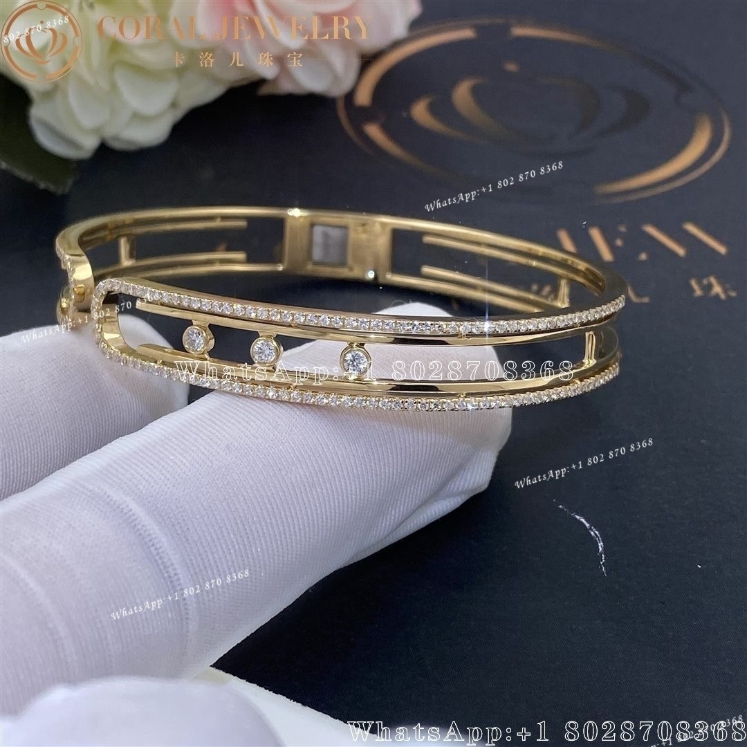 Messika Move 10th Bangle Yellow Gold Diamond Bracelet 11426-YG