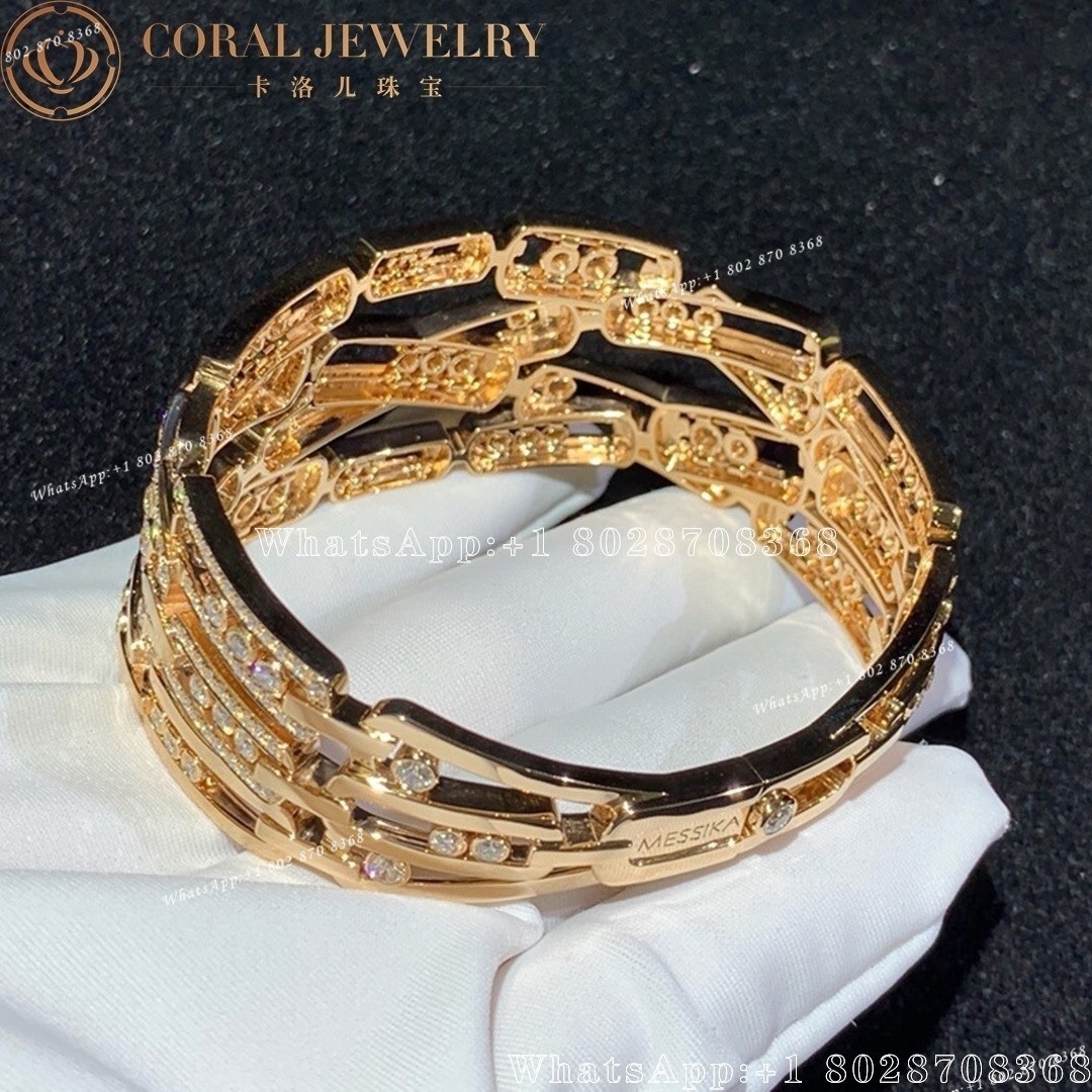 Messika Move 10th Rose Gold Cuff Bracelet 5822 -PG - Image 6