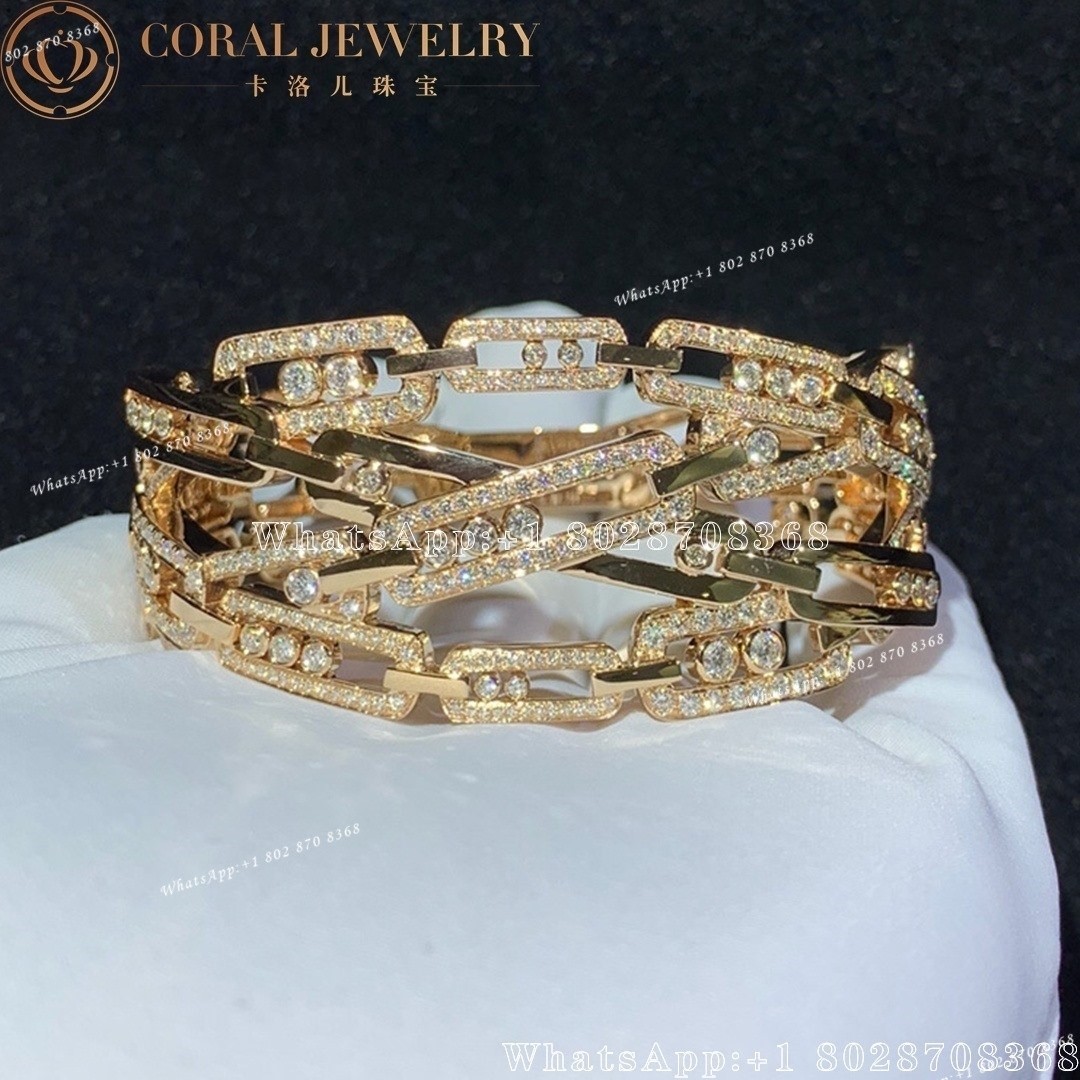 Messika Move 10th Rose Gold Cuff Bracelet 5822 -PG