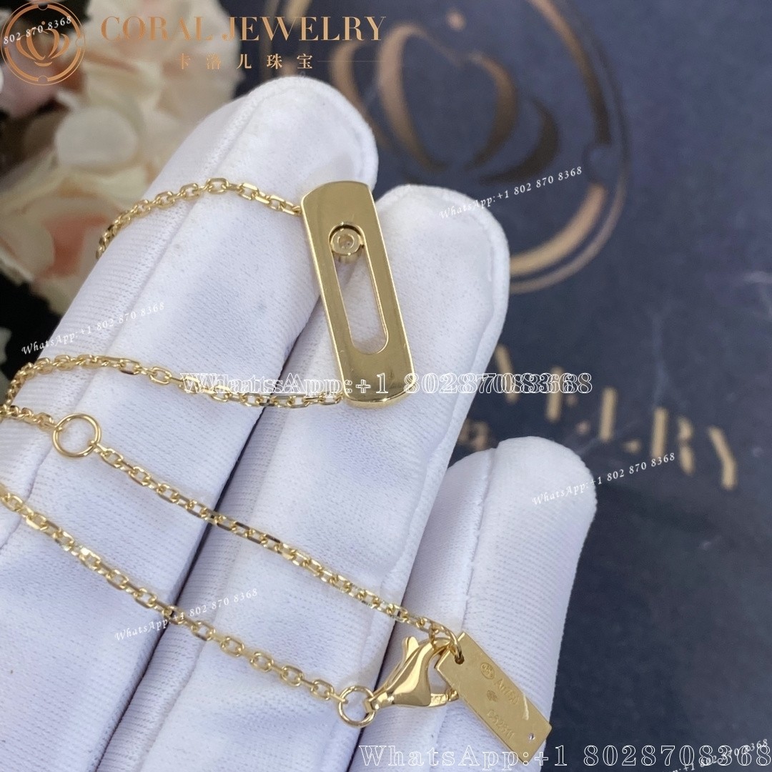 Messika Move Joaillerie Pavé Yellow Gold Diamond Necklace 05306-YG - Image 4