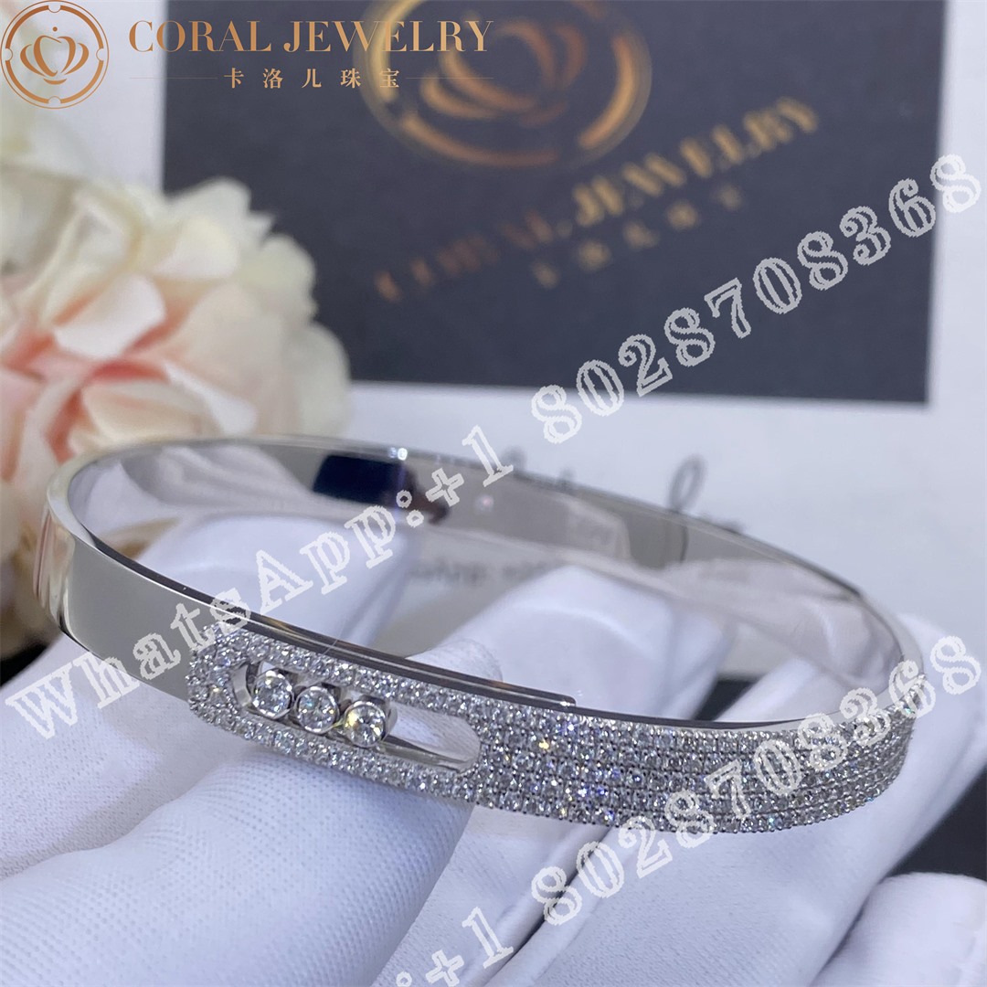 Messika Move Noa Pave Bangle White Gold Diamond Bracelet 06371 Wg Coral (1)