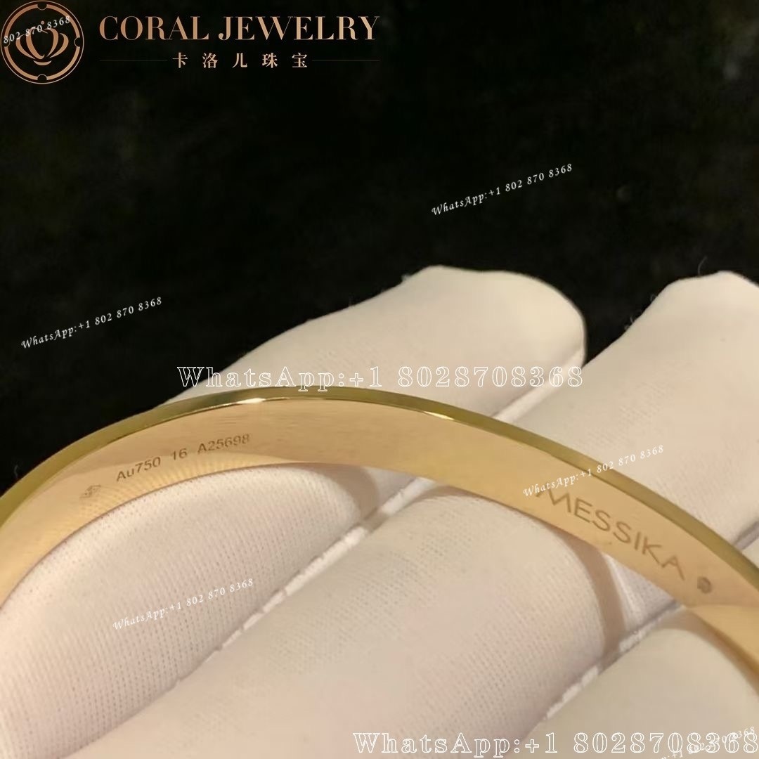 Messika Move Noa Pavé Bangle Yellow Gold Diamond Bracelet 06371-YG