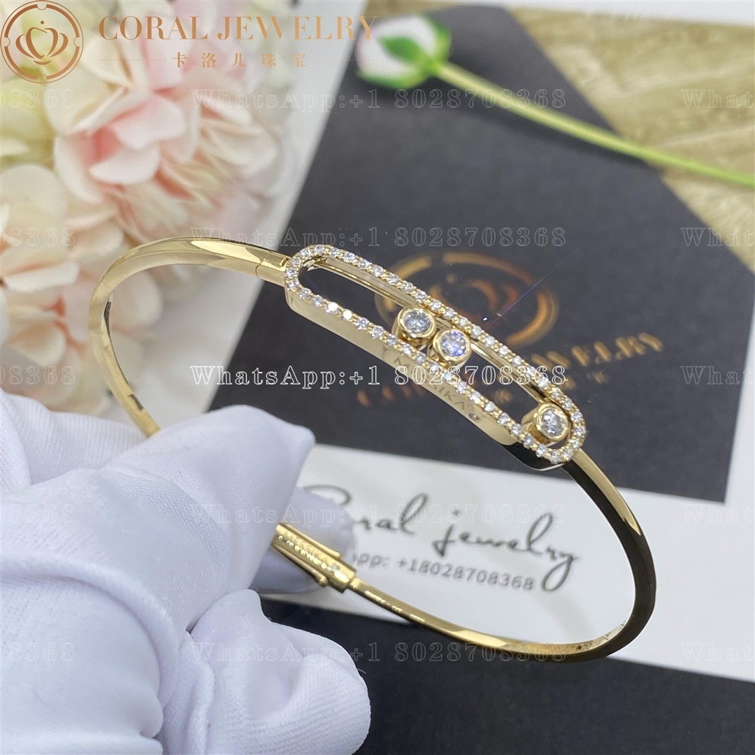 Messika Move Pave Thin Yellow Gold Diamond Bracelet 05032 Yg Coral (1)