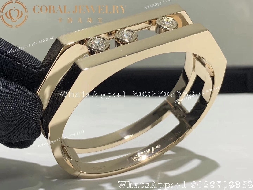 Messika Move Pei Cuff Pink Gold Diamond Bracelet 06957-PG