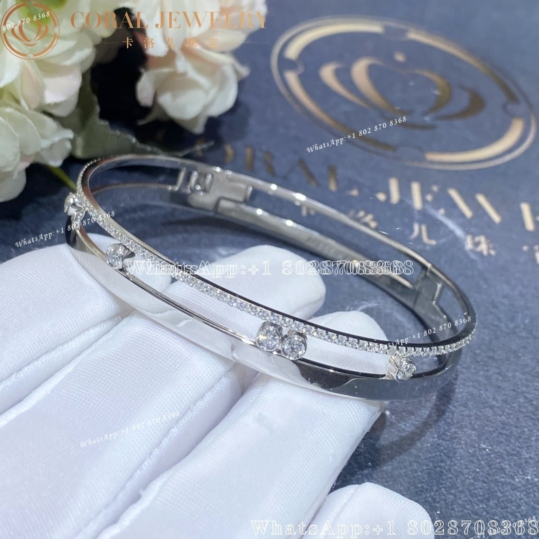 Messika Move Romane Bangle White Gold Diamond Bracelet 06514-WG