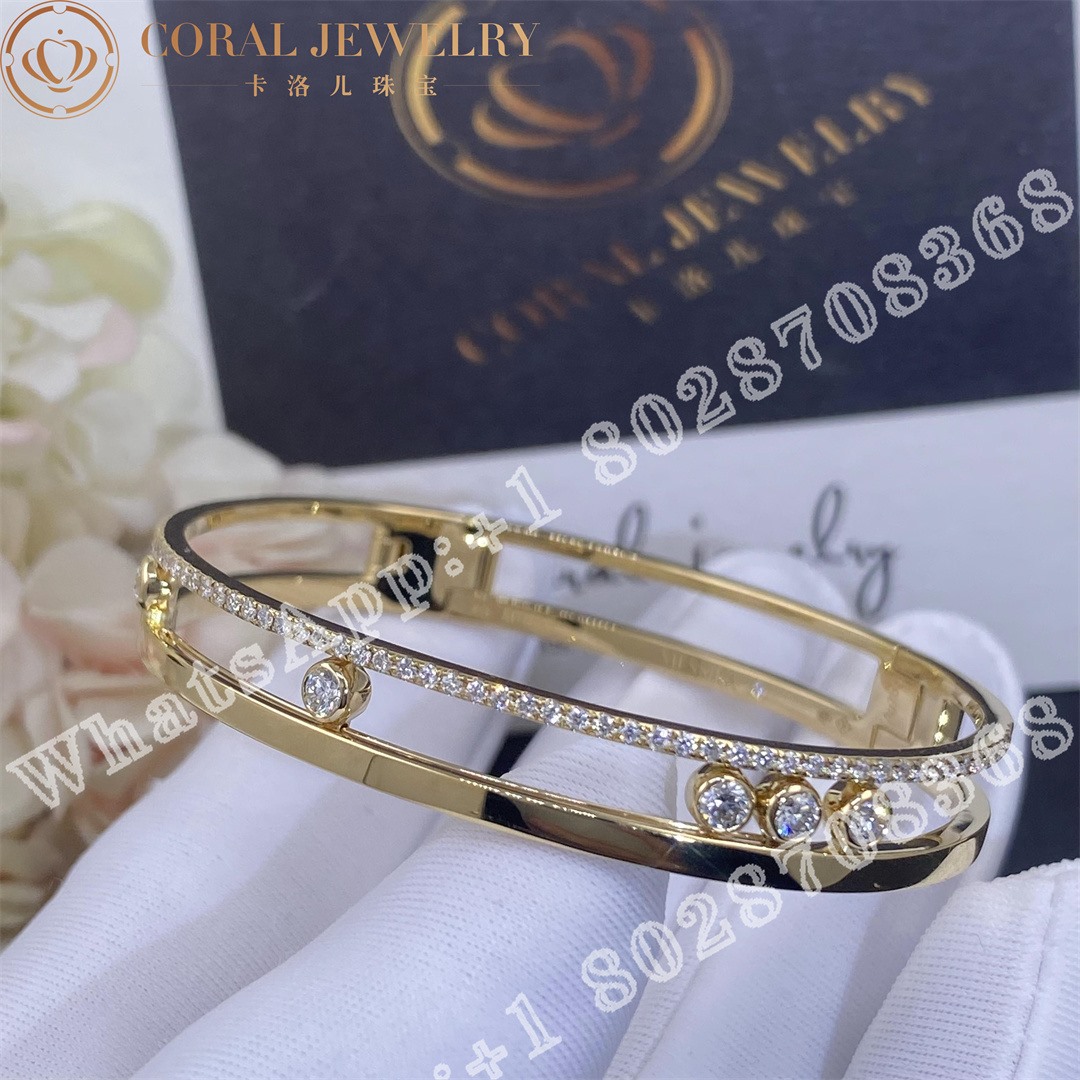 Messika Move Romane Bangle Yellow Gold Diamond Bracelet 06514-YG - Image 4