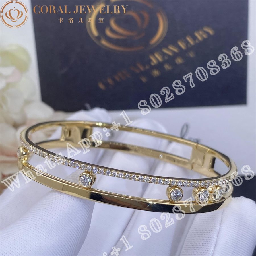 Messika Move Romane Bangle Yellow Gold Diamond Bracelet 06514-YG - Image 3
