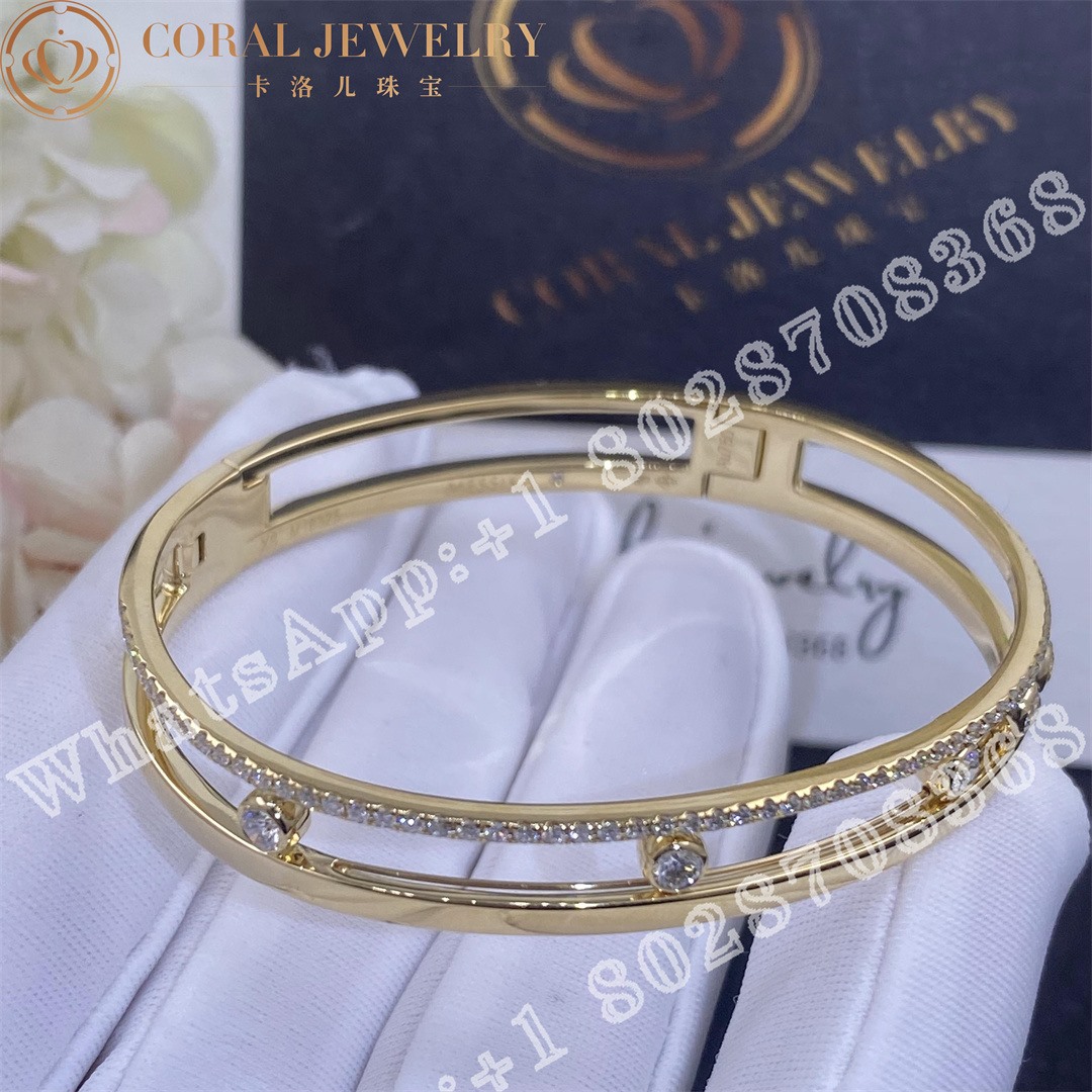 Messika Move Romane Bangle Yellow Gold Diamond Bracelet 06514-YG - Image 5
