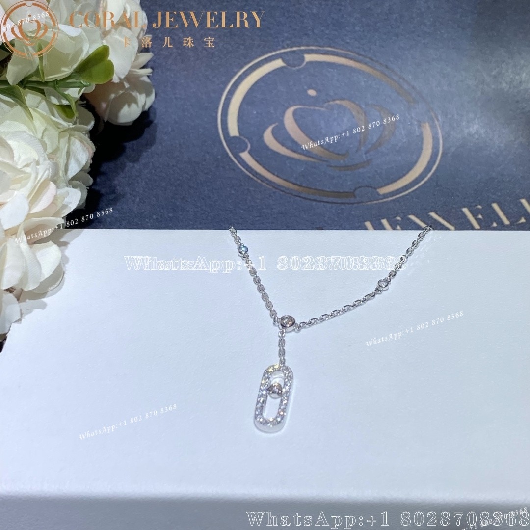 Messika Move Uno Ankle Bracelet White Gold Diamond Bracelet 06592-WG
