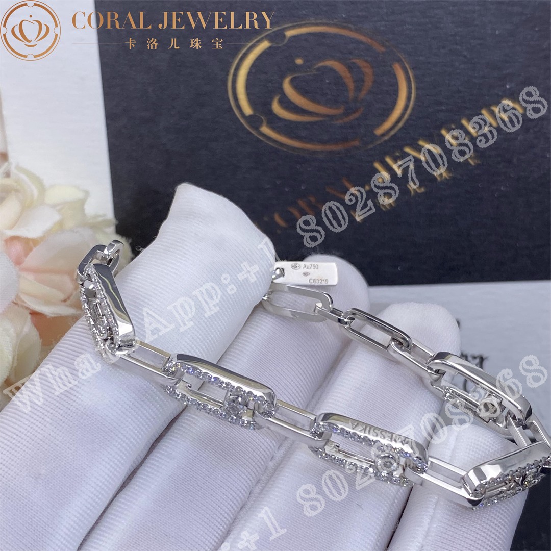 Messika Move Uno Multi White Gold Diamond Bracelet 12187 Wg Coral (4)