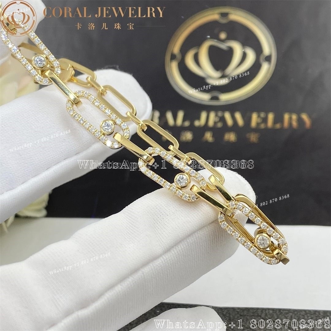 Messika Move Uno Multi Yellow Gold Diamond Bracelet 12187-YG