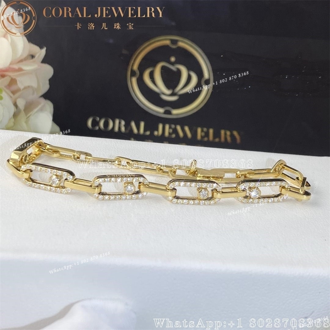 Messika Move Uno Multi Yellow Gold Diamond Bracelet 12187-YG