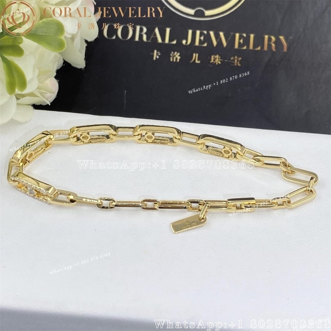 Messika Move Uno Multi Yellow Gold Diamond Bracelet 12187-YG