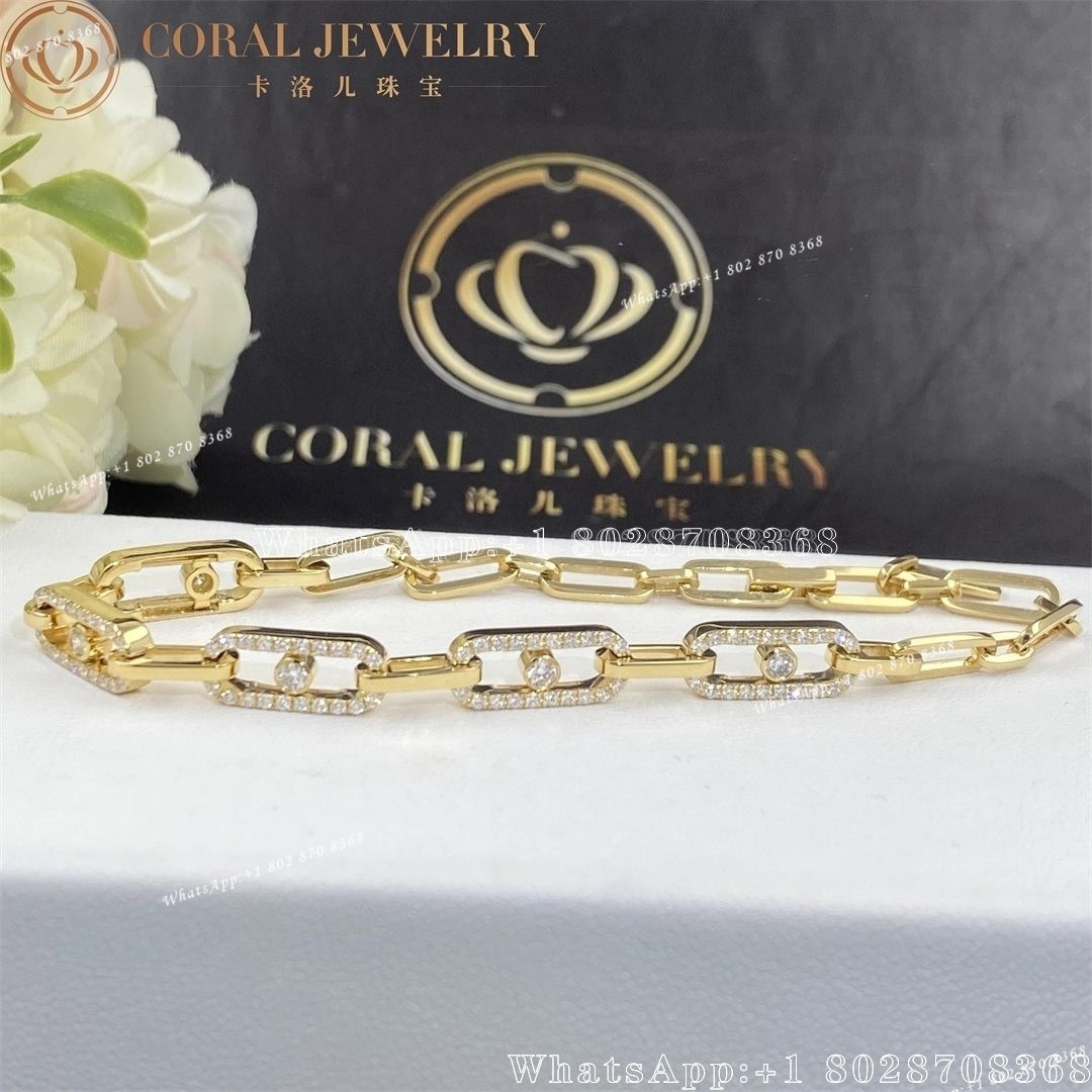 Messika Move Uno Multi Yellow Gold Diamond Bracelet 12187-YG