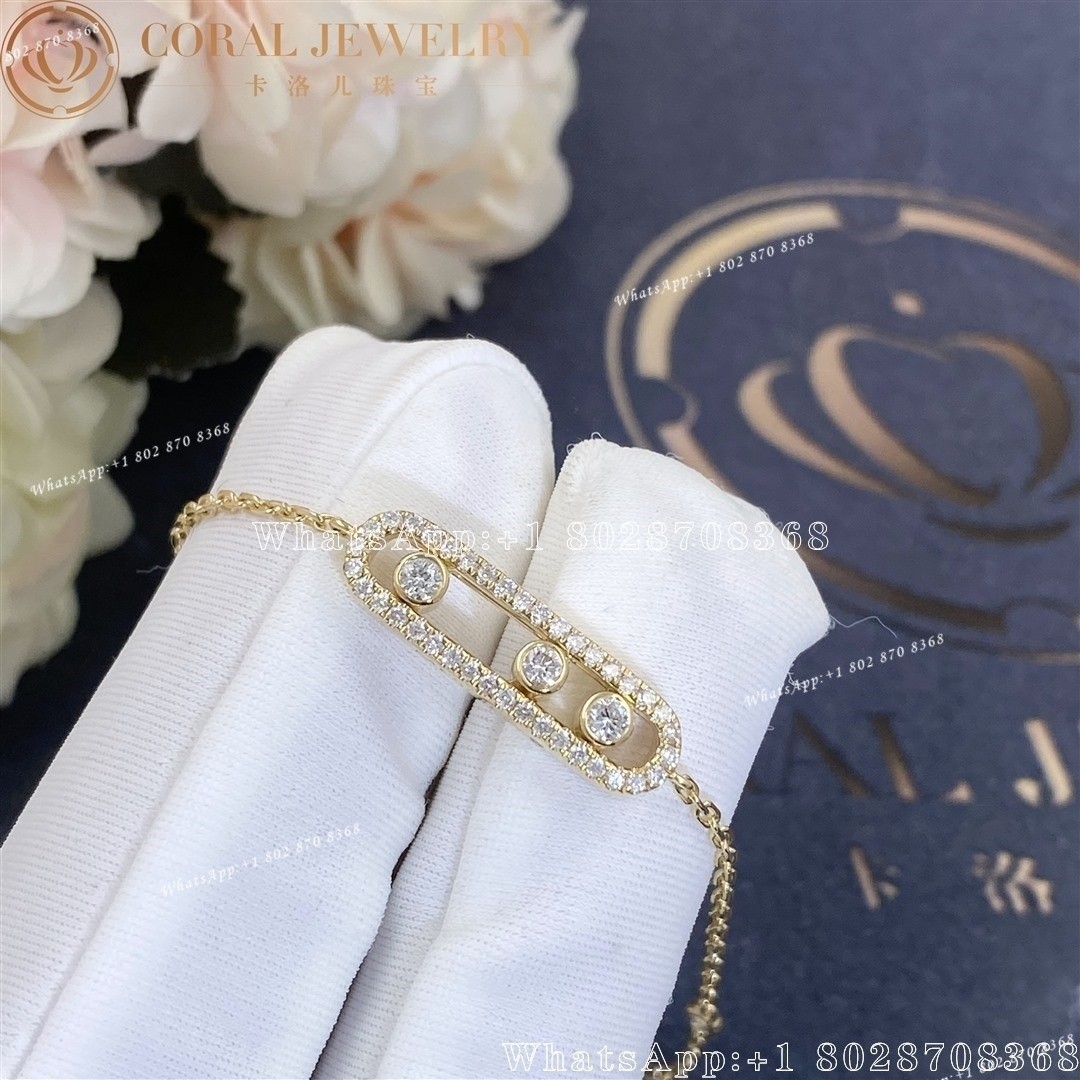 Messika Baby Move Pavé Yellow Gold Diamond Bracelet 04325-YG