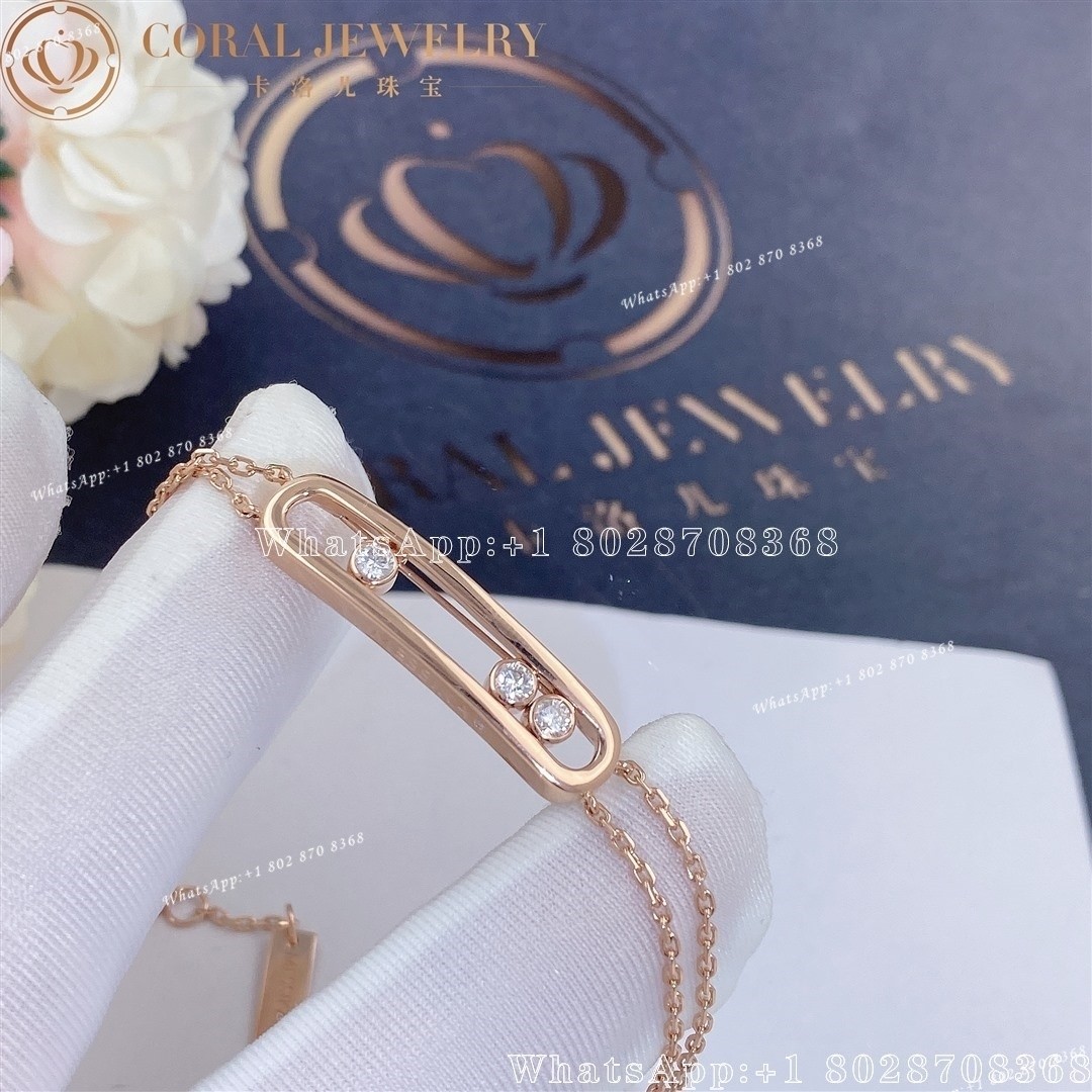 Messika Move Classique Pink Gold Diamond Bracelet 03996-PG