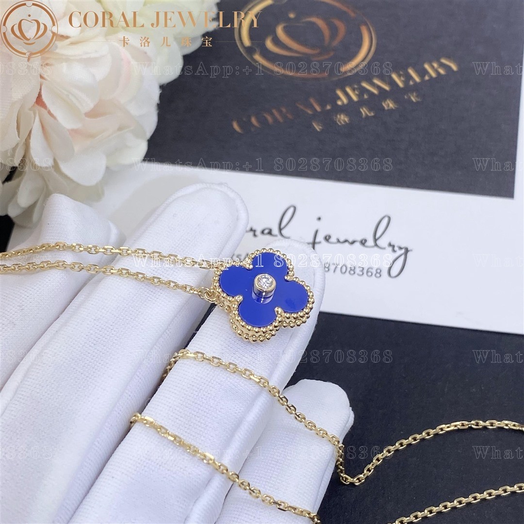 Van Cleef & Arpels Vintage Alhambra 2010 Holiday Necklace Yellow Gold
