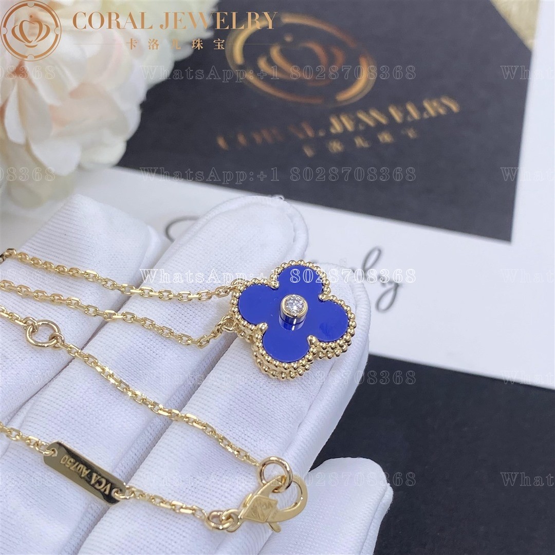 Van Cleef & Arpels Vintage Alhambra 2010 Holiday Necklace Yellow Gold