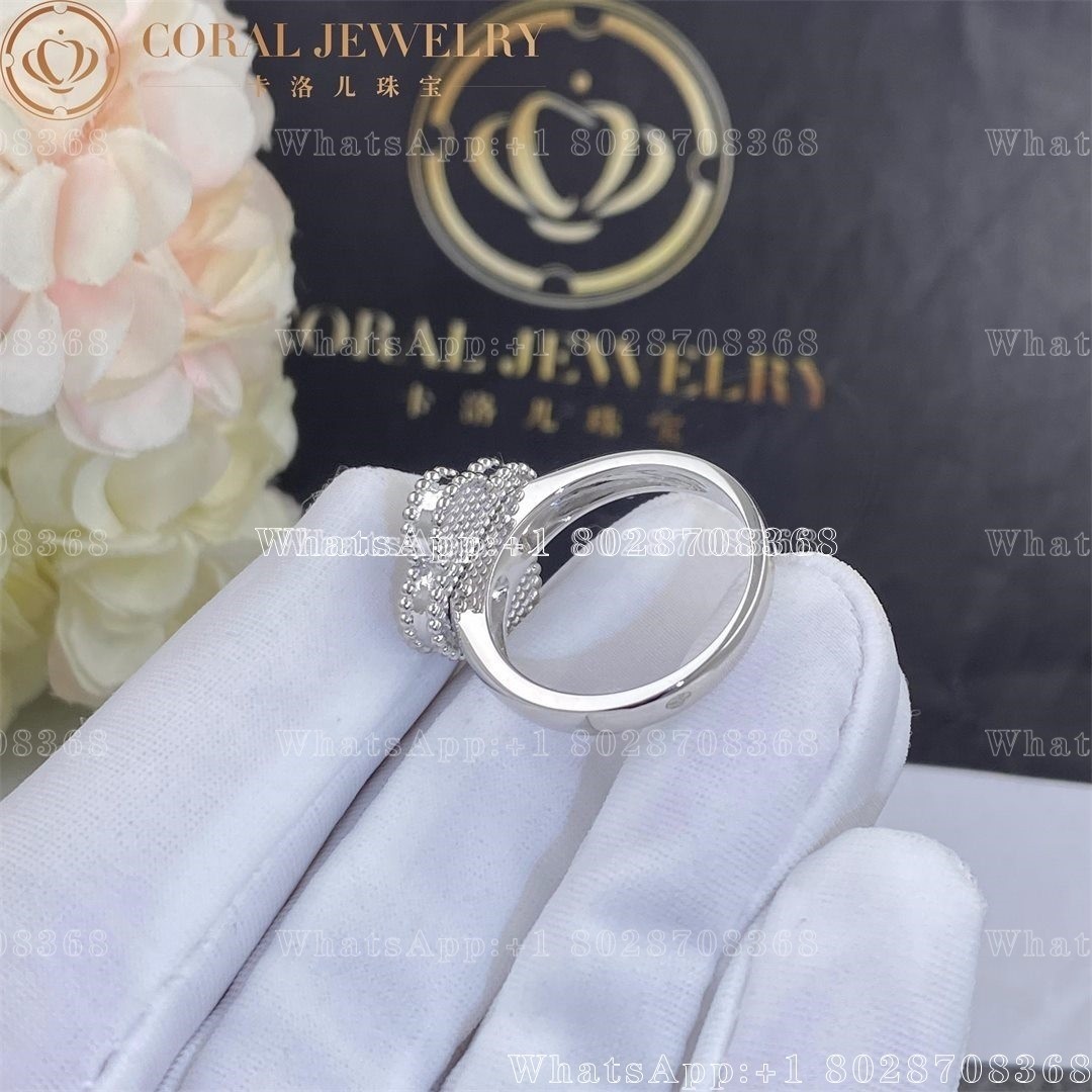 Van Cleef & Arpels Vintage Alhambra ring 18K white gold VCARP9XI00