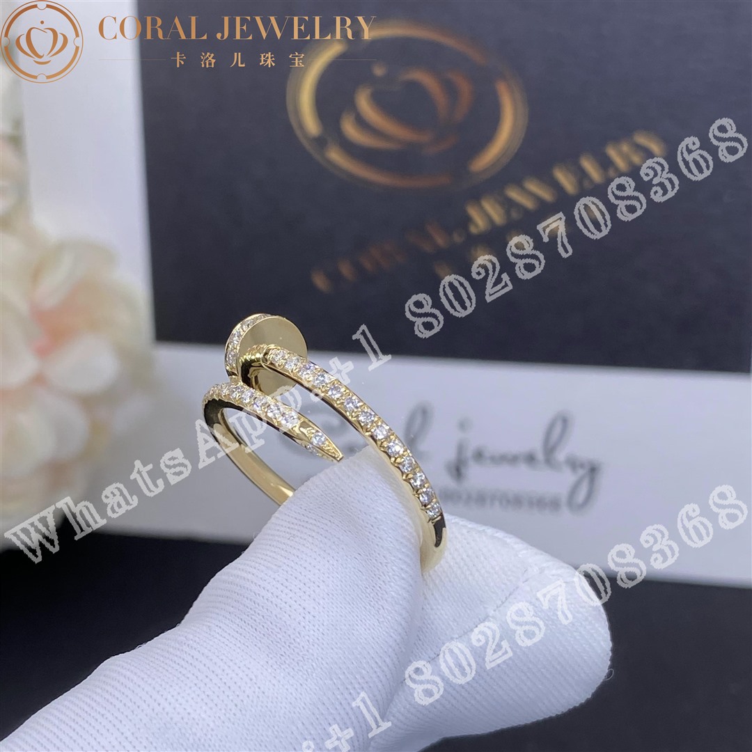 Cartier Juste Un Clou Ring Yellow Gold Diamonds Ref B4231500 Coral (2)