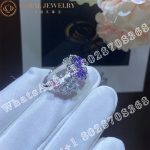 Van Cleef & Arpels Folie des Prés ring White gold, Diamond, Sapphire VCARP05600 - Image 3