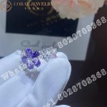 Van Cleef & Arpels Folie des Prés ring White gold, Diamond, Sapphire VCARP05600 - Image 4
