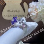 Van Cleef & Arpels Folie des Prés ring White gold, Diamond, Sapphire VCARP05600 - Image 6