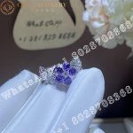 Van Cleef & Arpels Folie des Prés ring White gold, Diamond, Sapphire VCARP05600 - Image 7