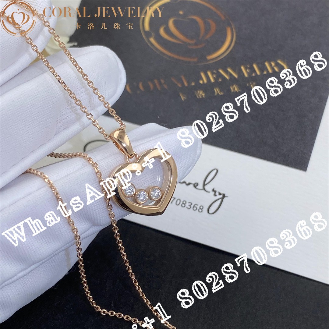 Chopard Happy Diamonds Icons Pendant, Ethical Rose Gold, Diamonds Ref. Number: 79a611-5001