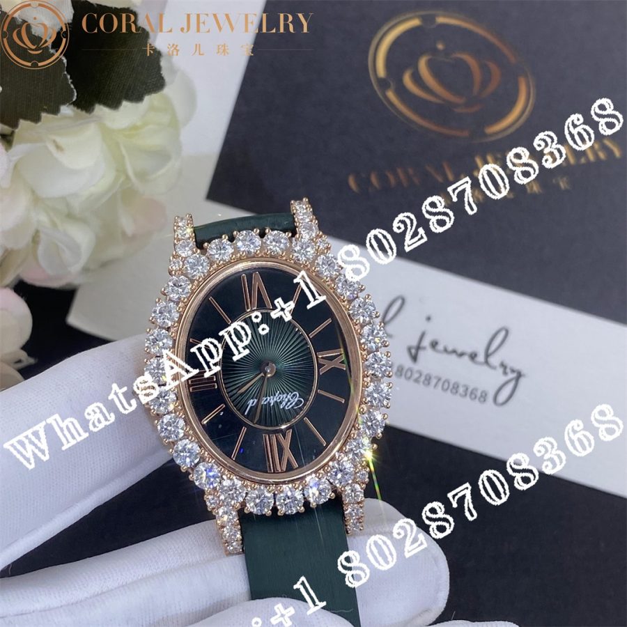 Chopard L’heure Du Diamant Oval Medium 18-carat Rose Gold and Diamonds Ref. Number: 139383-5009