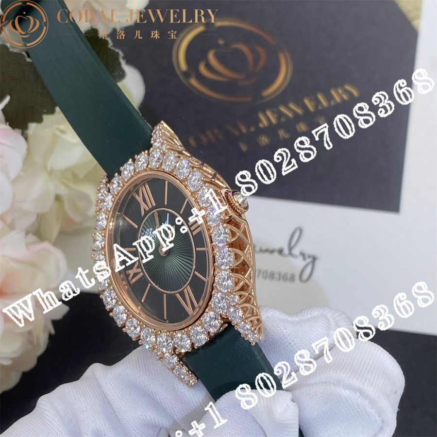 Chopard L’heure Du Diamant Oval Medium 18-carat Rose Gold and Diamonds Ref. Number: 139383-5009