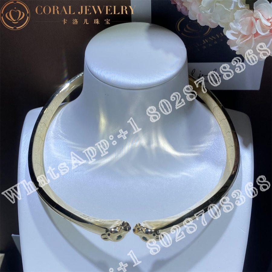 Cartier  Panthère de Cartier Necklace Yellow gold, lacquer, onyx, tsavorite garnets Ref. N7424431 - Image 4