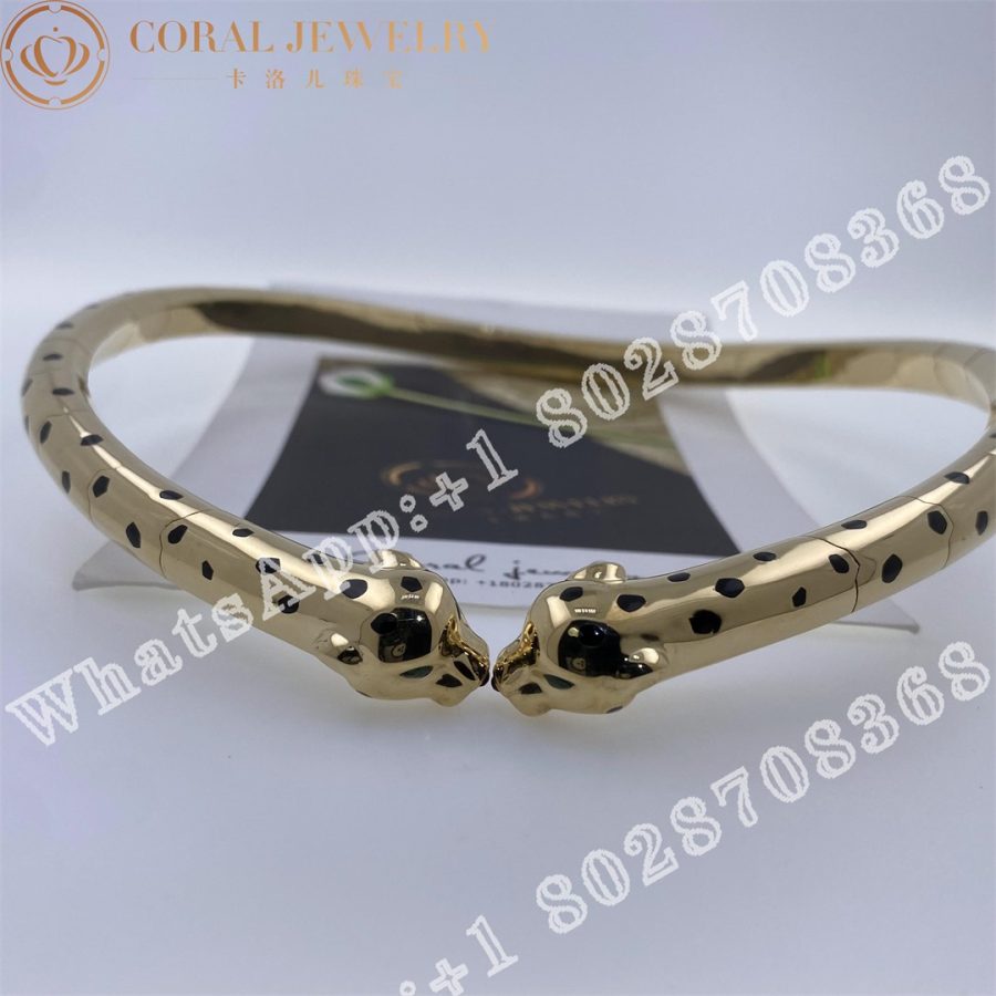 Cartier  Panthère de Cartier Necklace Yellow gold, lacquer, onyx, tsavorite garnets Ref. N7424431 - Image 6