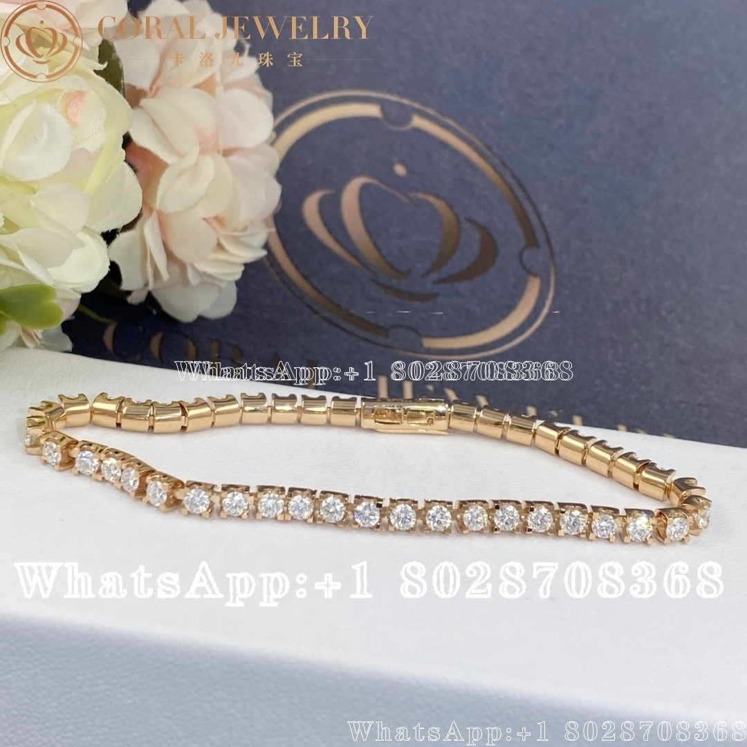 Cartier Essential Lines Bracelet Rose Gold, Diamonds Ref. N6708217