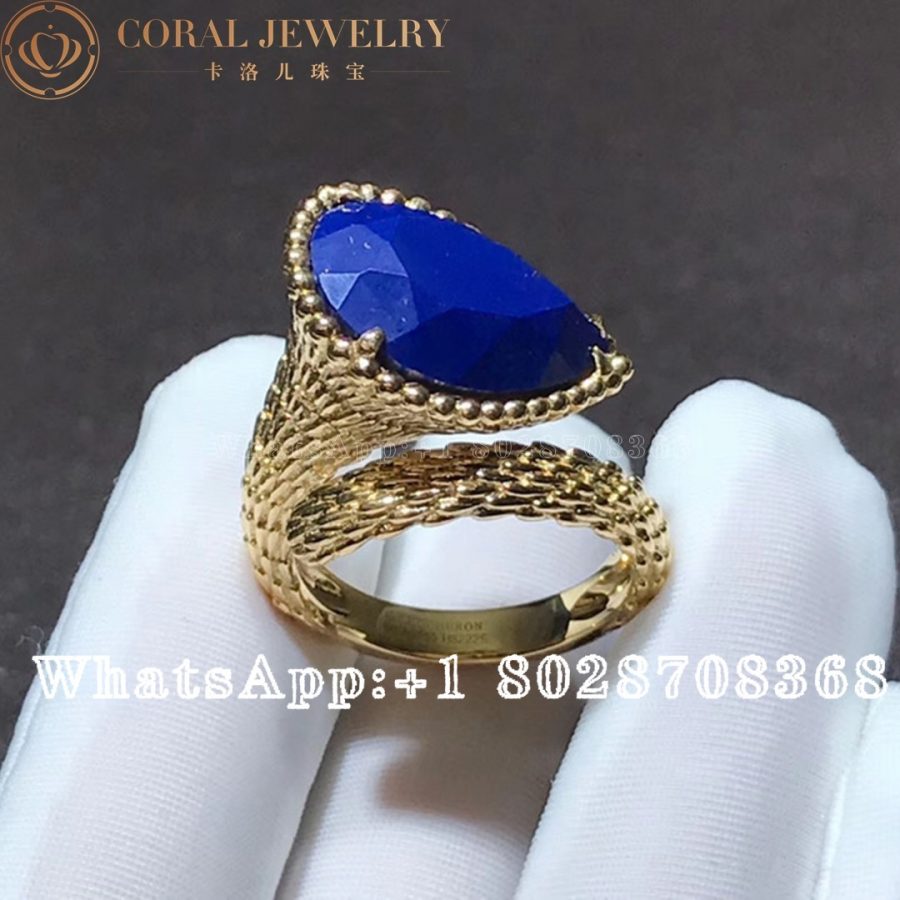 Boucheron Boucheron Serpent Boheme Couleur Yellow Gold Lapis Lazuli Ring JRG02744