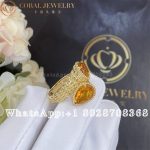 Boucheron Serpent Bohème Couleur Yellow Gold Citrine Ring JRG02796
