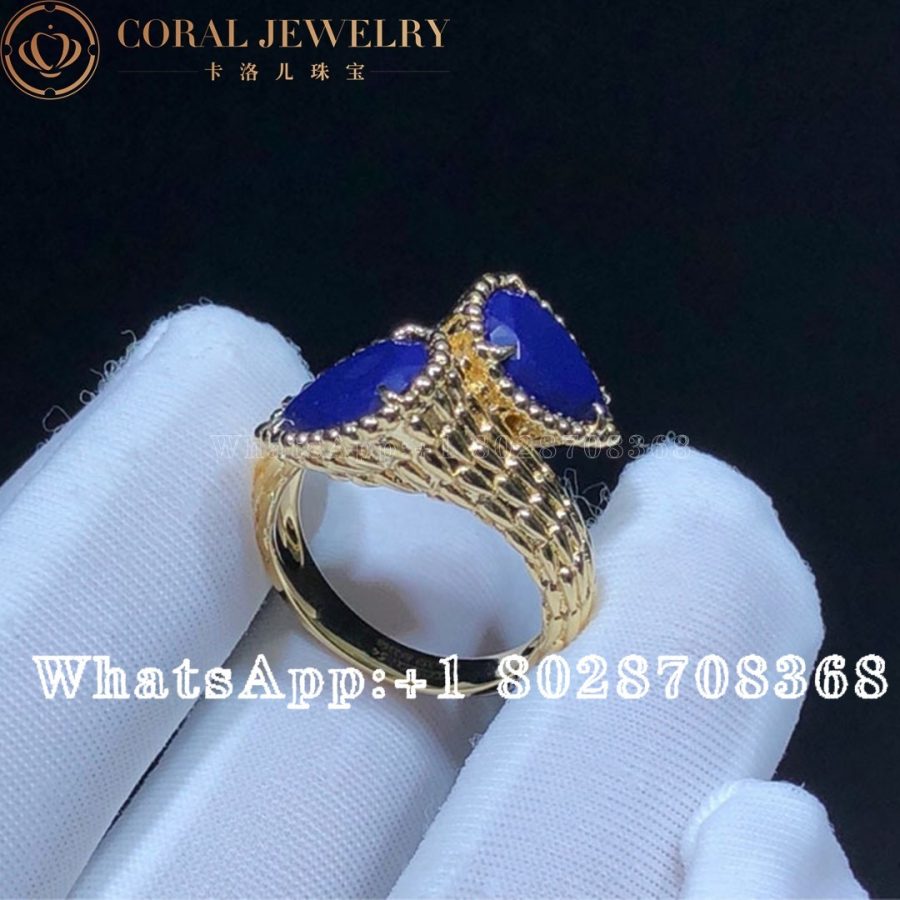 Boucheron Serpent Bohème Couleur Yellow Gold Lapis Lazuli Ring JRG02774